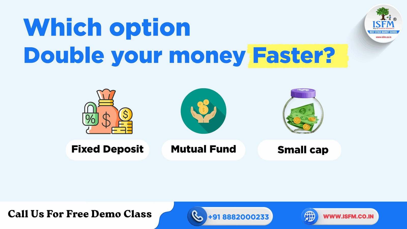 FD vs Mutual Funds vs Small-Cap Stocks: Which Option Doubles Your Money Faster?