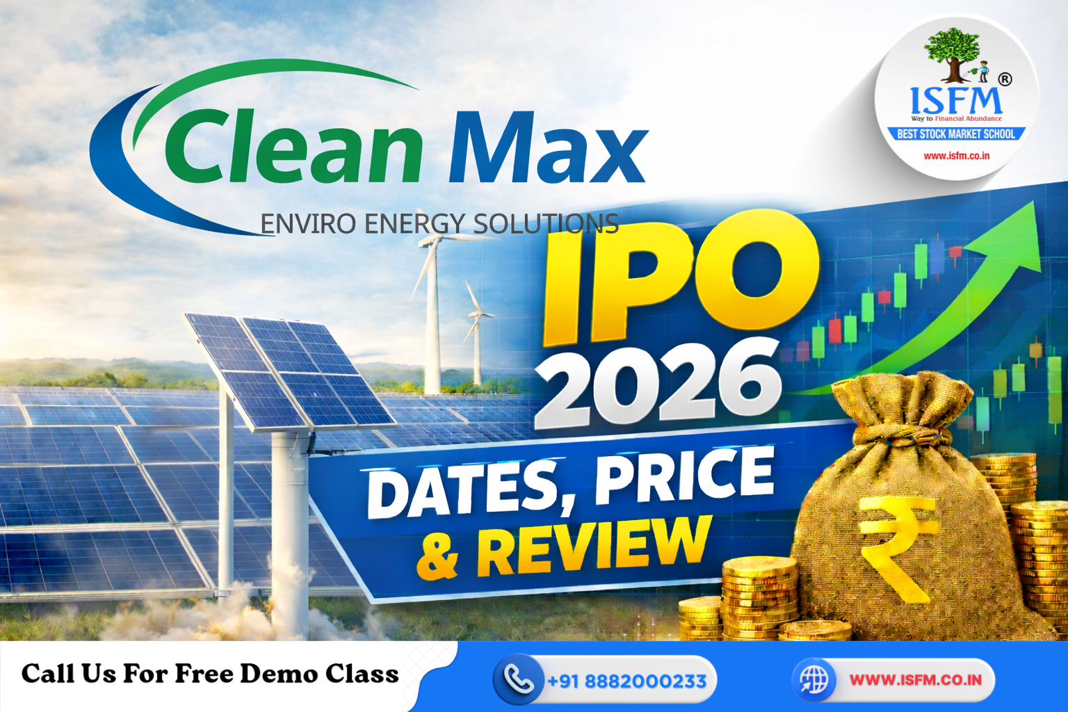Clean Max Enviro Energy Solutions Ltd IPO 2026 – Full Review, Dates, Price Band & Investment Outlook