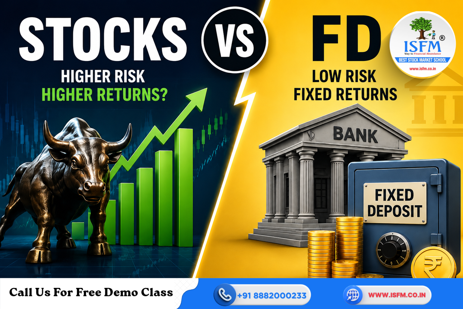 Stocks vs FD: Has the Extra Risk Been Worth It? A Clear Risk-Return Comparison for Indian Investors